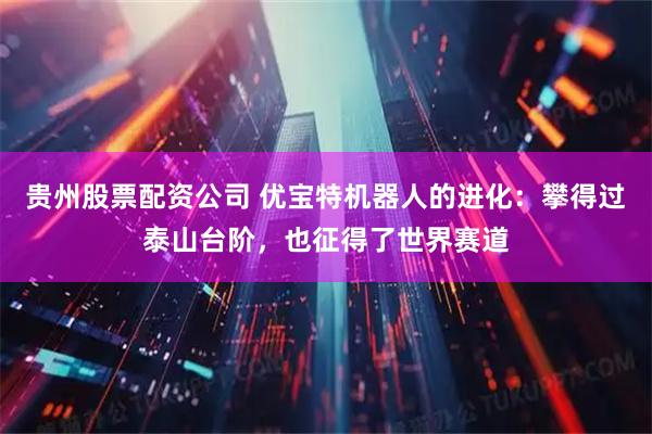 贵州股票配资公司 优宝特机器人的进化：攀得过泰山台阶，也征得了世界赛道
